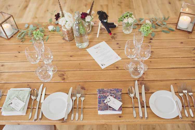 Antler Feather Stunning Countryside Wedding http://www.cottoncandyweddings.co.uk/