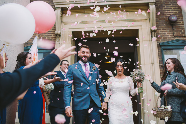 Confetti Throw Petals Fun-Loving Low Key Pub Wedding https://www.oliviajudah.co.uk/