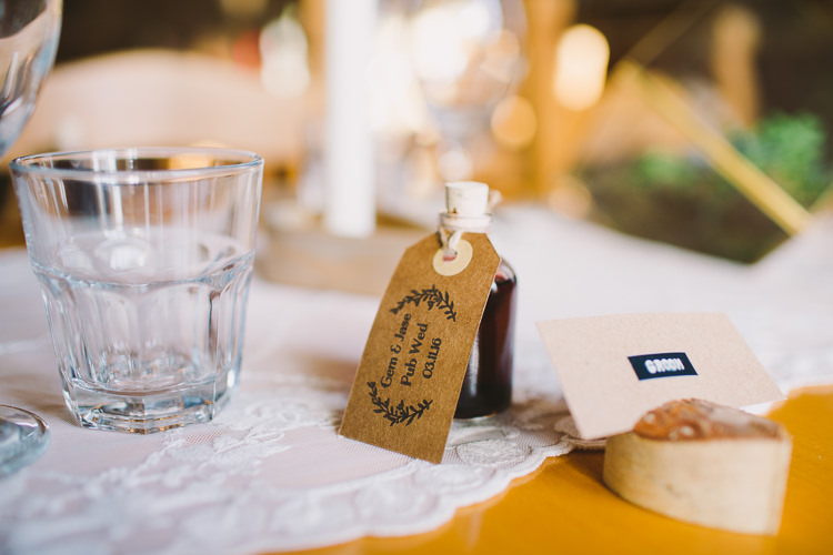 Drink Mini Bottle Favours Fun-Loving Low Key Pub Wedding https://www.oliviajudah.co.uk/