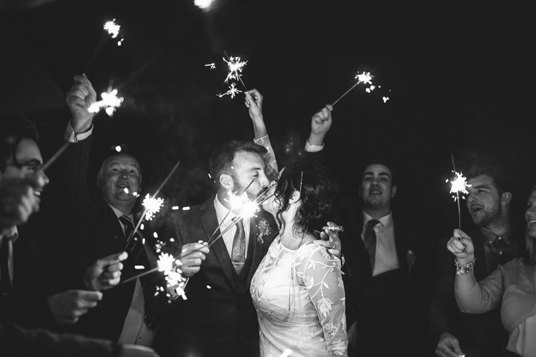 Sparklers Bride Groom Fun-Loving Low Key Pub Wedding https://www.oliviajudah.co.uk/