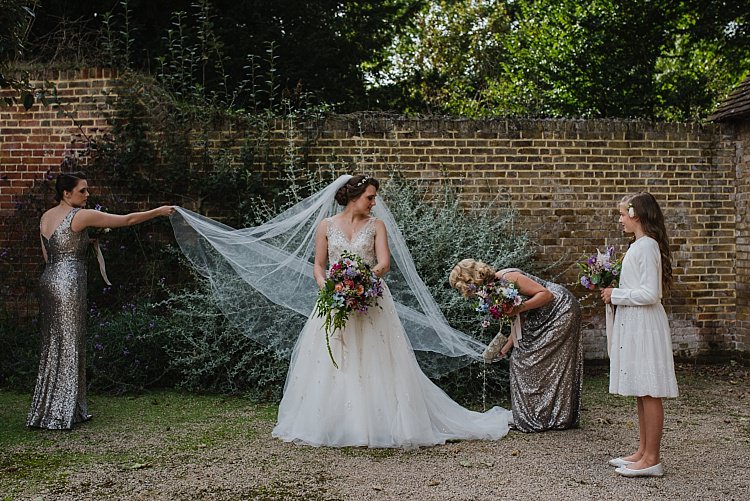 Veil Bride Bridal Sparkle Old Hollywood Glamour Wedding https://www.jonnybarratt.com/