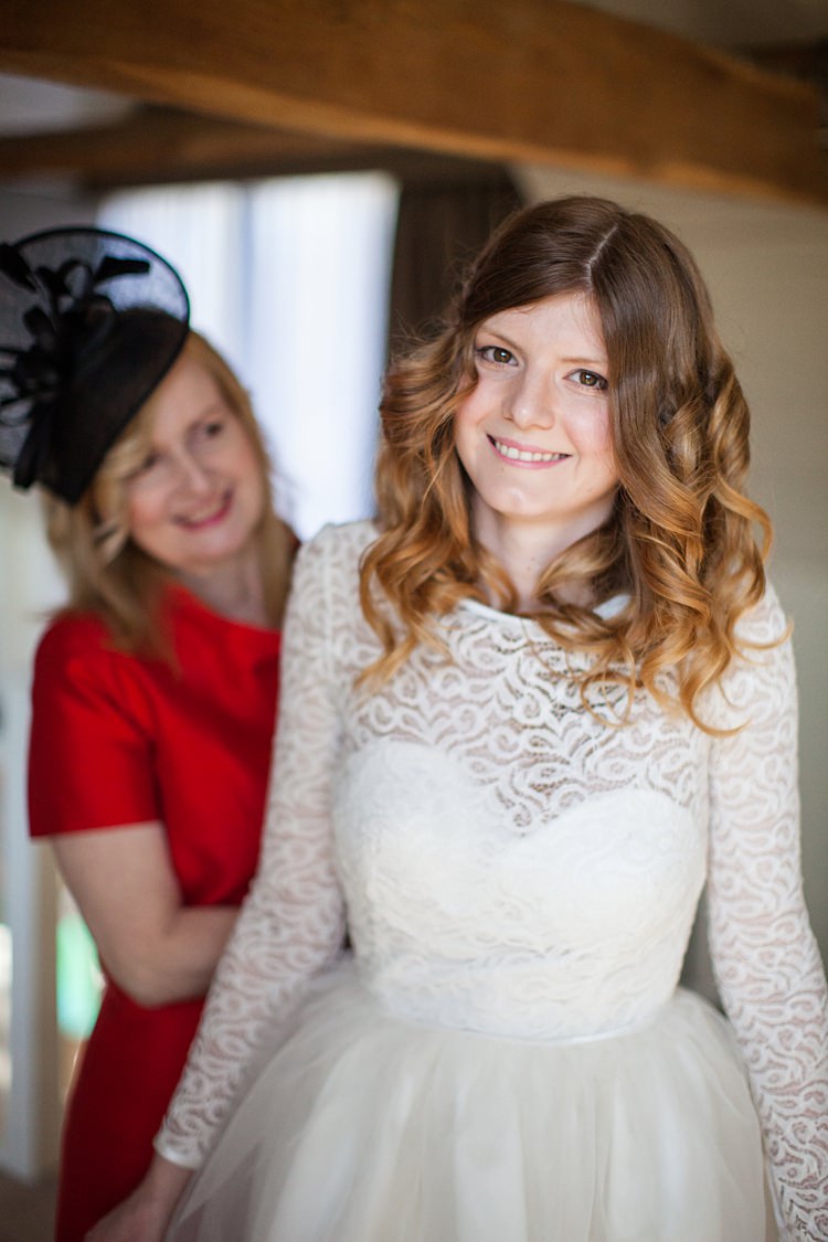 Mid Length Wavy Curly Hair Bride Bridal Make Up Fun Spring Floral Creative Wedding https://www.binkynixon.com/