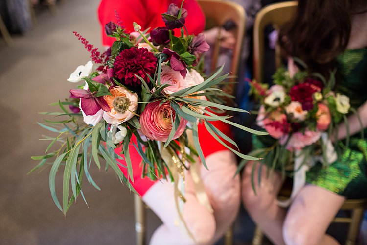 Bridesmaid Bouquet Red Pink Flowers Fun Spring Floral Creative Wedding https://www.binkynixon.com/