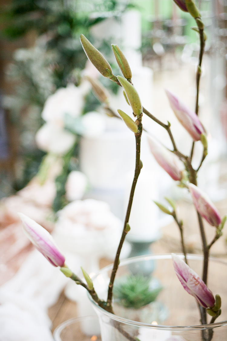 Magnolia Flowers Decor Ethereal Soft Fine Art Wedding Ideas http://lizbakerphotography.co.uk/