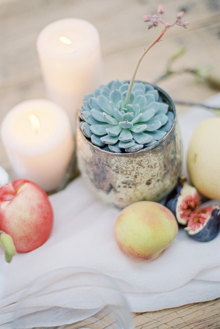 Succulent Candles Ethereal Soft Fine Art Wedding Ideas http://lizbakerphotography.co.uk/
