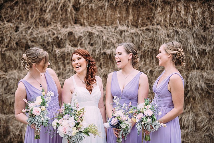 Bridesmaids Beautiful Lilac Garden Wedding New Zealand http://www.levienphotography.com/