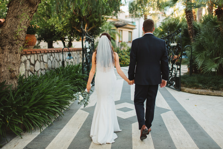 Bride Bridal Pronovias Gown Dress Veil Bespoke Groom Strapless Fishtail Elegant Stylish Sorrento Destination Wedding http://www.francessales.co.uk/