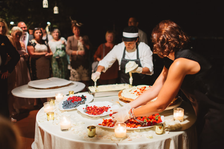 Millefoglie Dessert Cake Table Candles Elegant Stylish Sorrento Destination Wedding http://www.francessales.co.uk/