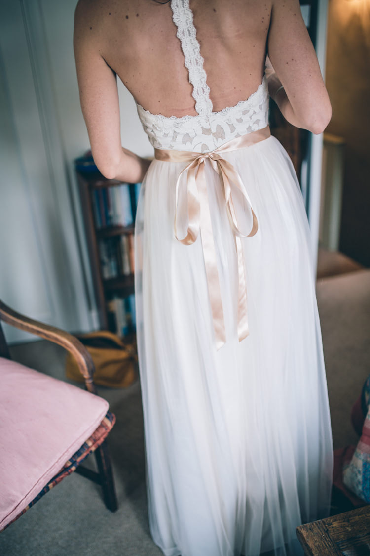 Grace Loves Lace Dress Gown Bride Bridal Tulle Sash Open Back Wildflower Village Green Handfasting Wedding http://www.naomijanephotography.com/