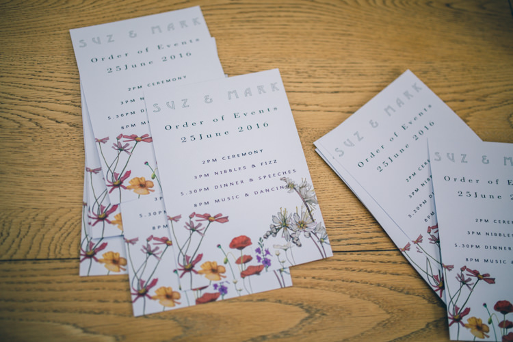Stationery Illustrated Floral Wildflower Village Green Handfasting Wedding http://www.naomijanephotography.com/