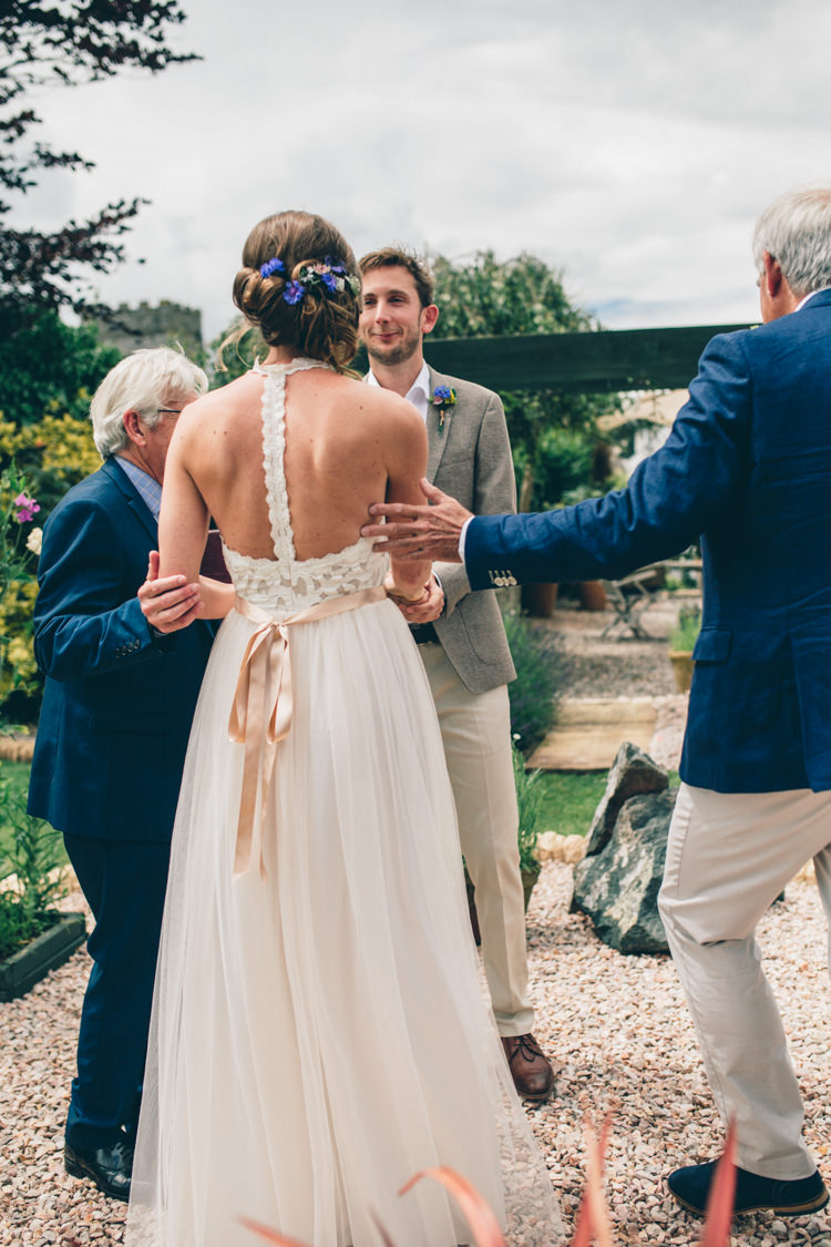 Grace Loves Lace Dress Gown Bride Bridal Tulle Sash Wildflower Village Green Handfasting Wedding http://www.naomijanephotography.com/