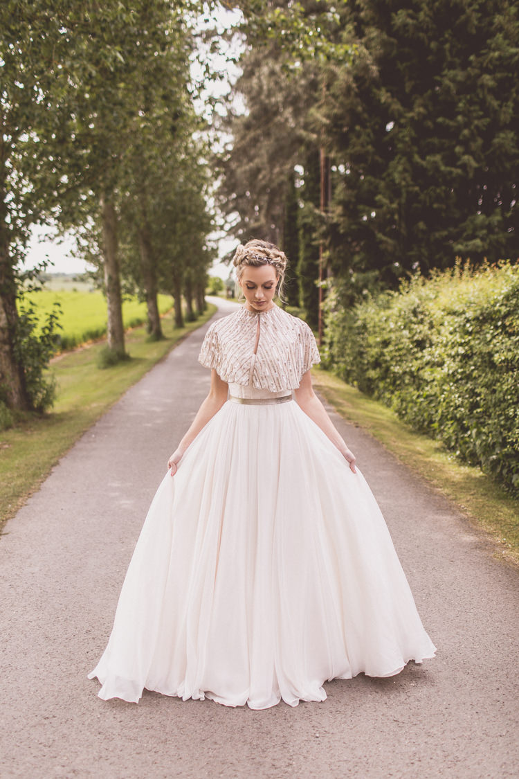 Dress Gown Bride Bridal Rose Quartz Serenity Spring Wedding Ideas https://www.wearetheclarkes.com/