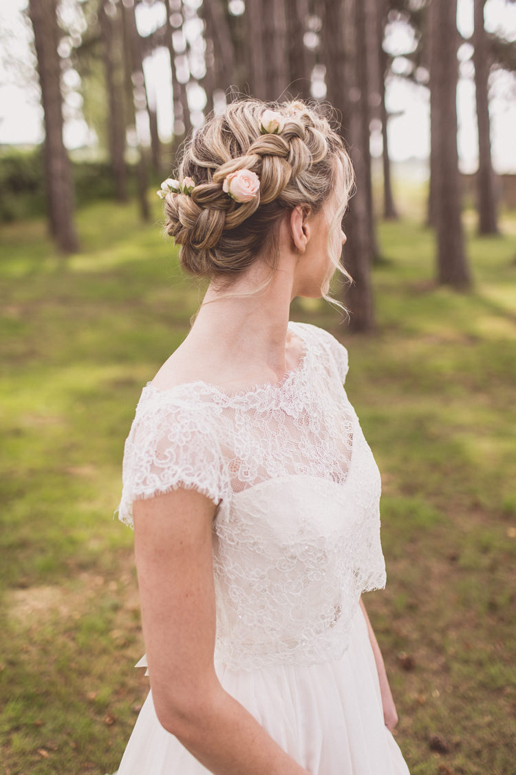 Hair Bride Bridal Plait Braid Style Rose Quartz Serenity Spring Wedding Ideas https://www.wearetheclarkes.com/