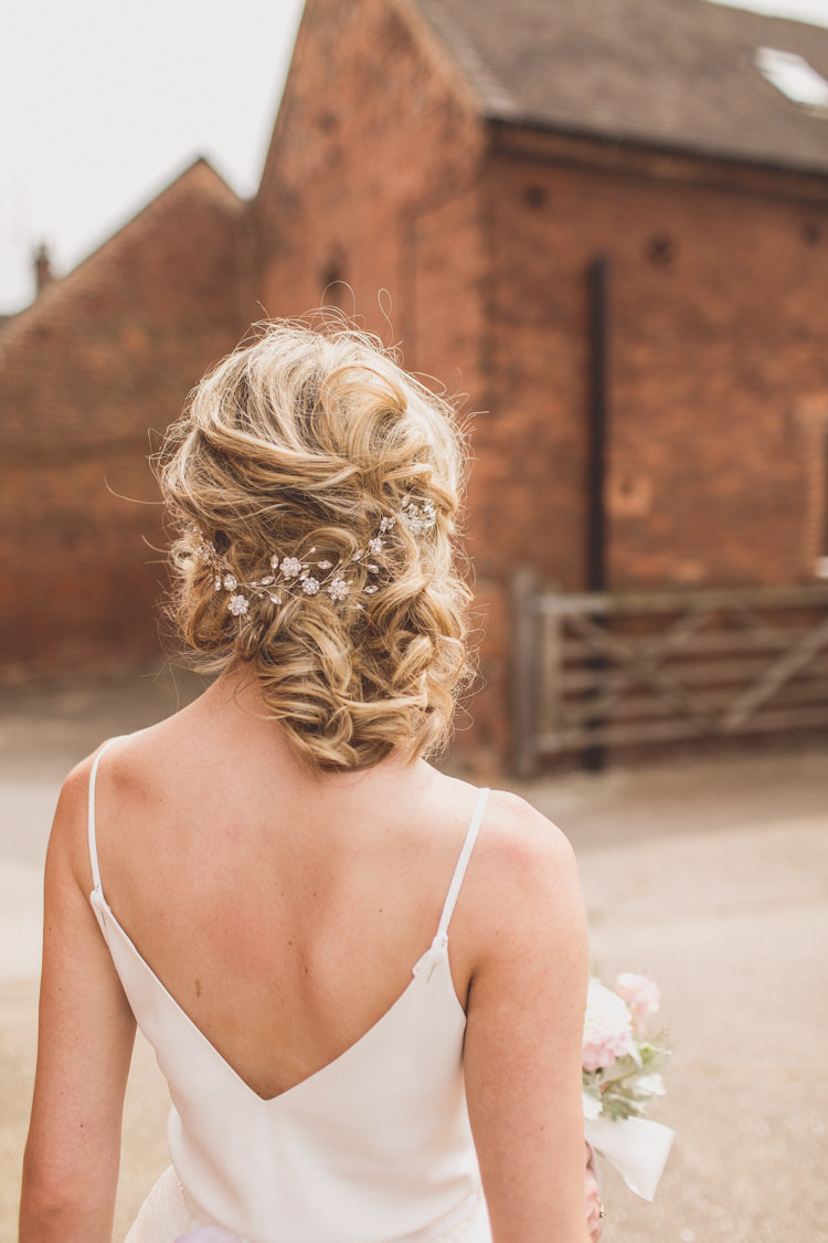 Hair Style Bride Bridal Rustic Rose Quartz Serenity Spring Wedding Ideas https://www.wearetheclarkes.com/