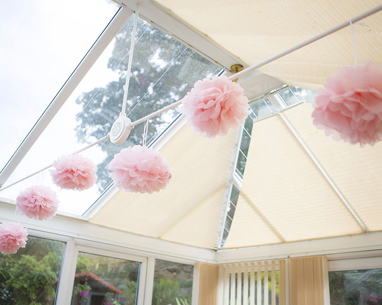 Decoration Paper Pom Pom Pastel Pretty Flower Garden Style Wedding http://katrinamatthewsphotography.co.uk/