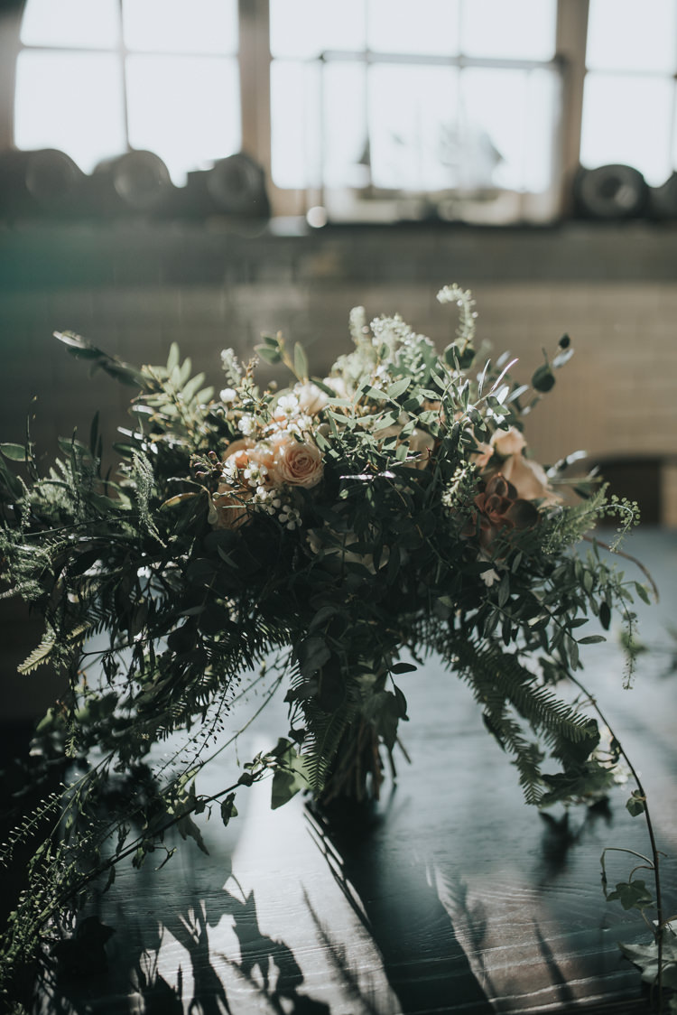 Bouquet Foliage Natural Organic Bride Bridal Industrial Into The Wild Greenery Wedding Ideas http://www.ivoryfayre.com/
