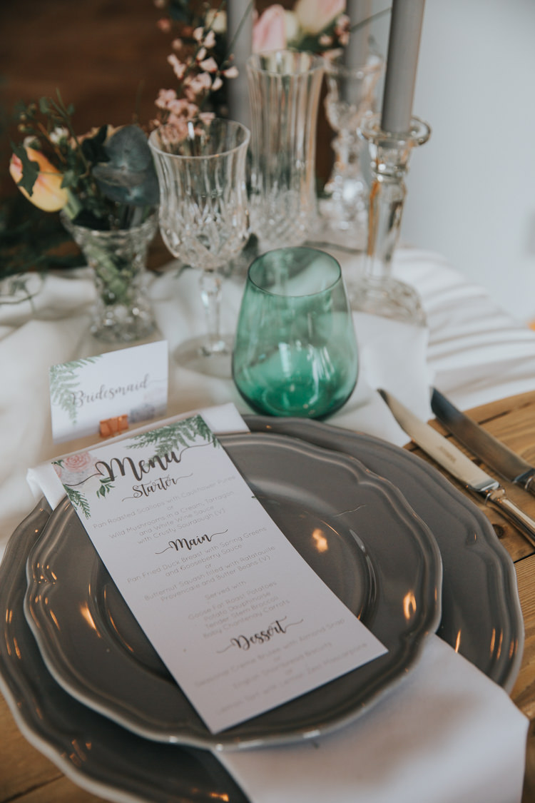 Botanical Stationery Invitation Place Card Menu Setting Paper Industrial Into The Wild Greenery Wedding Ideas http://www.ivoryfayre.com/
