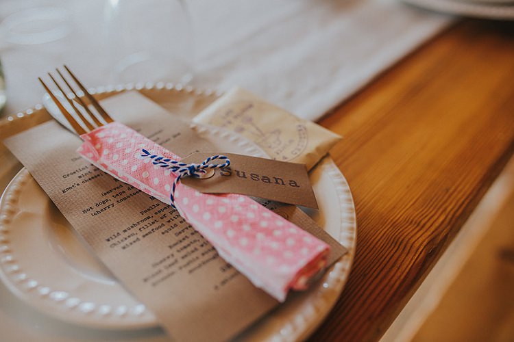Brown Craft Paper Stationery Card Luggage Tag Name Family Friendly Summer Tipi Outdoor Wedding http://www.brookrosephotography.co.uk/