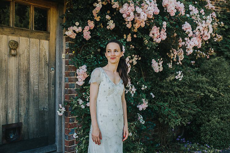 Monsoon Dress Bride Bridal Gown Sequin Embellished Family Friendly Summer Tipi Outdoor Wedding http://www.brookrosephotography.co.uk/