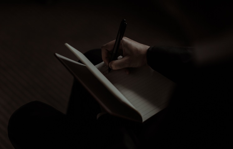 Groom Tailored Black Suit Writing Vows Breathtaking Wild Scotland Elopement http://www.theferros.com/