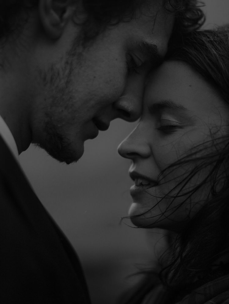 Bride Groom Rain Wind Hug Breathtaking Wild Scotland Elopement http://www.theferros.com/