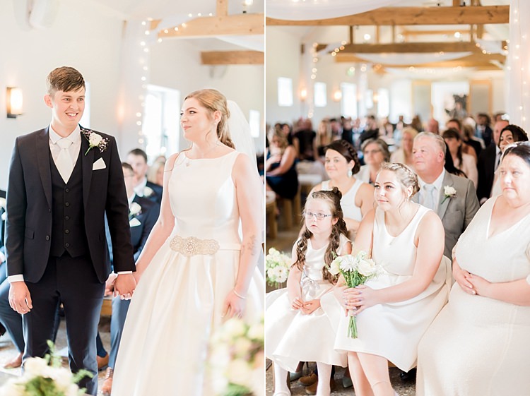 Modern Rustic Ivory Barn Wedding http://vickylamburn.com/