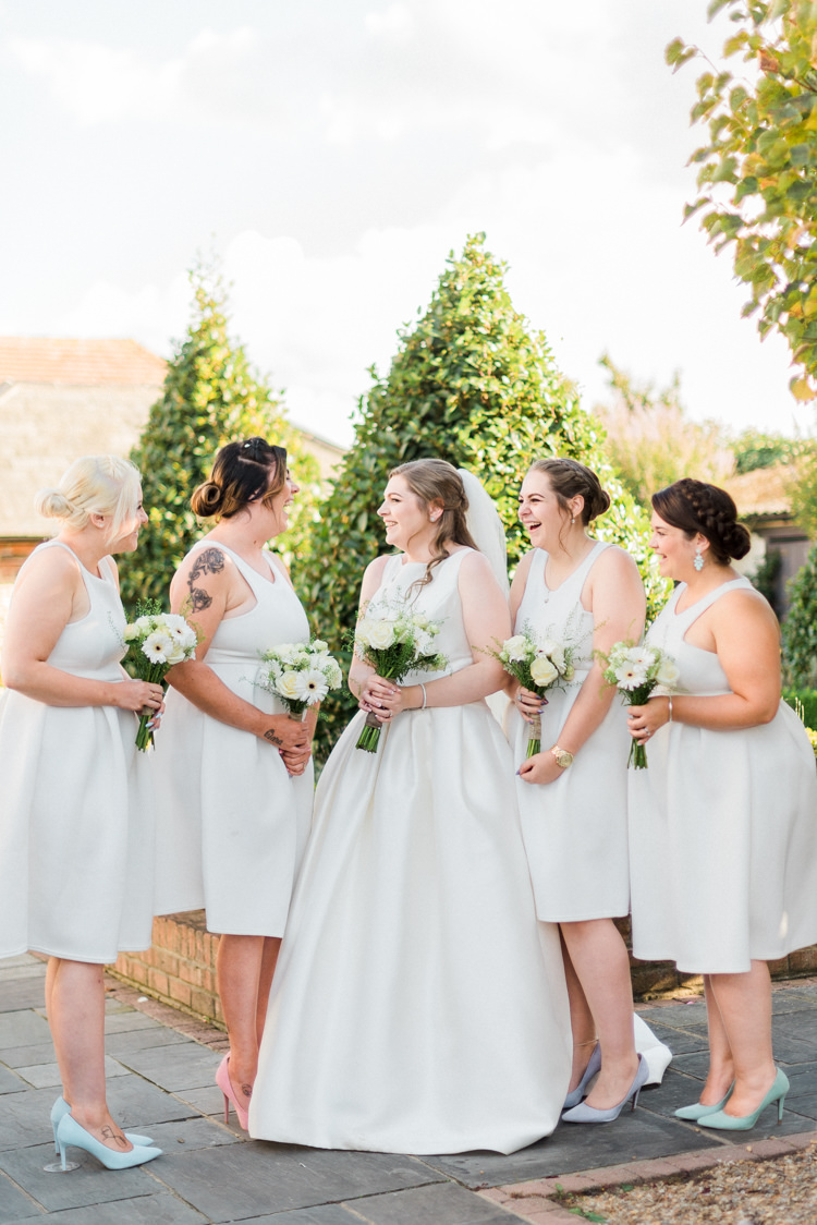 Bridesmaid Dresses Short Modern Rustic Ivory Barn Wedding http://vickylamburn.com/