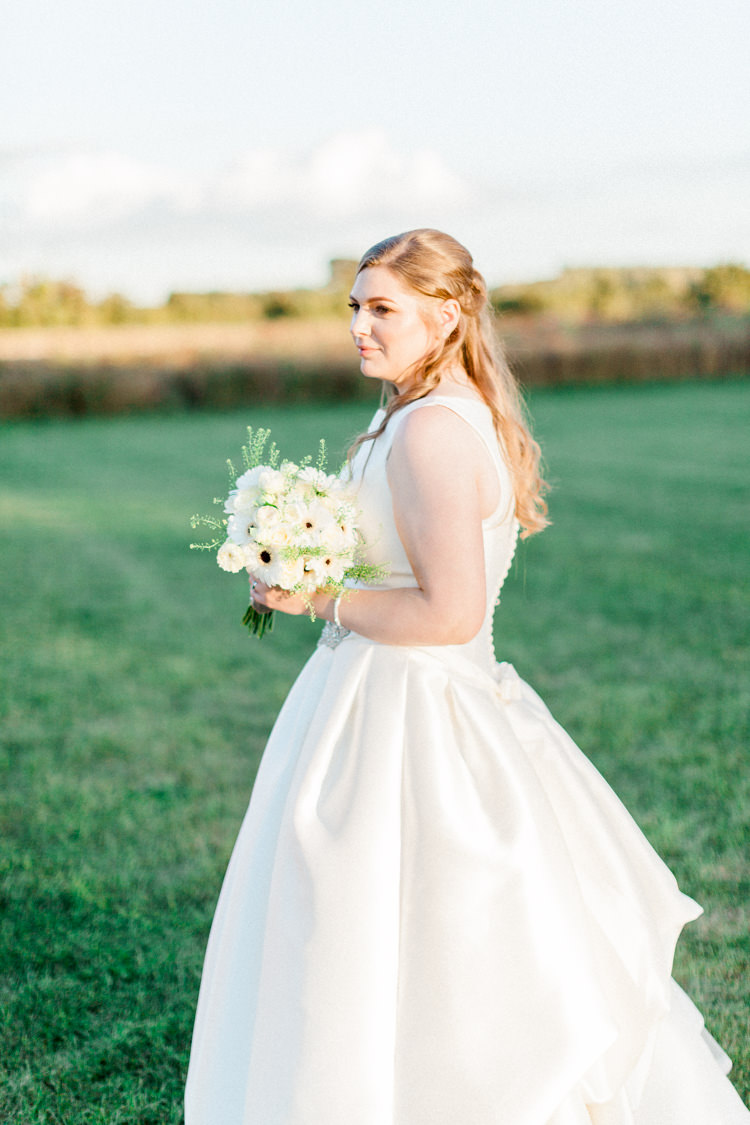 Pronovias Dress Gown Bride Bridal Modern Rustic Ivory Barn Wedding http://vickylamburn.com/