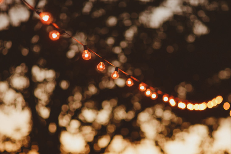 Festoon Lights Beautifully Intimate Open Air Wedding Umbria http://www.edpeers.com/