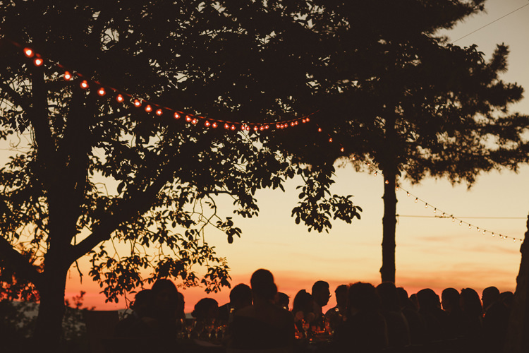 Festoon Lights Beautifully Intimate Open Air Wedding Umbria http://www.edpeers.com/
