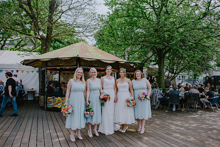 Teal Length Dress Grecian Monsoon Bridesmaids Blue Multicolour Bouquets Colourful Fun Party Brighton Wedding http://jmcsweeneyphotography.co.uk/