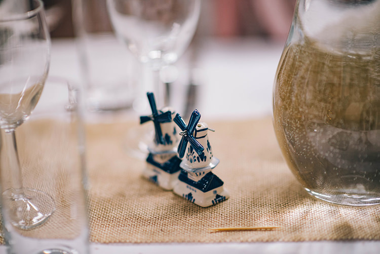 Table Setting Hessian Salt and Pepper Shakers Colourful Fun Party Brighton Wedding http://jmcsweeneyphotography.co.uk/