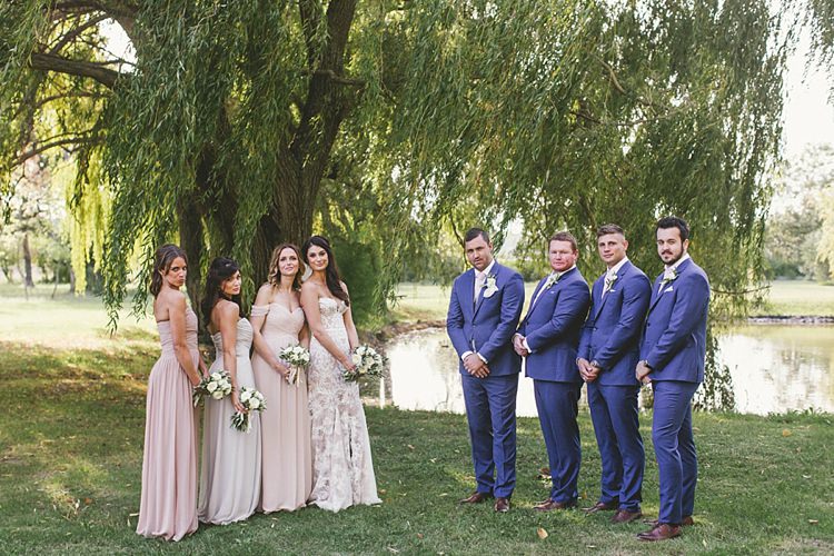 Bridemsaids Bride Bridal Pink Groom Groomsmen TM Lewin Blue Natural Romantic Chateau Destination Wedding South of France http://www.jayrowden.com/