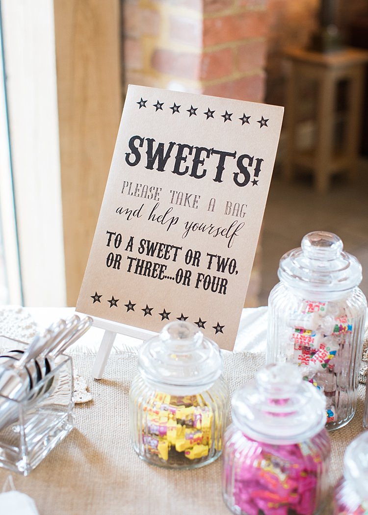 Sweet Table Rustic Jars Sign Romantic Soft Pastels Barn Wedding http://www.sungblue.com/
