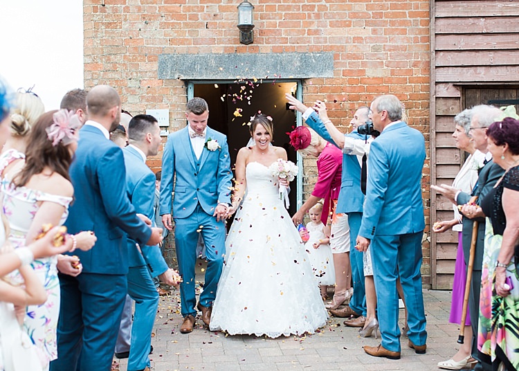 Confetti Shot Bride Bridal Lilian West Groom Next Romantic Soft Pastels Barn Wedding http://www.sungblue.com/