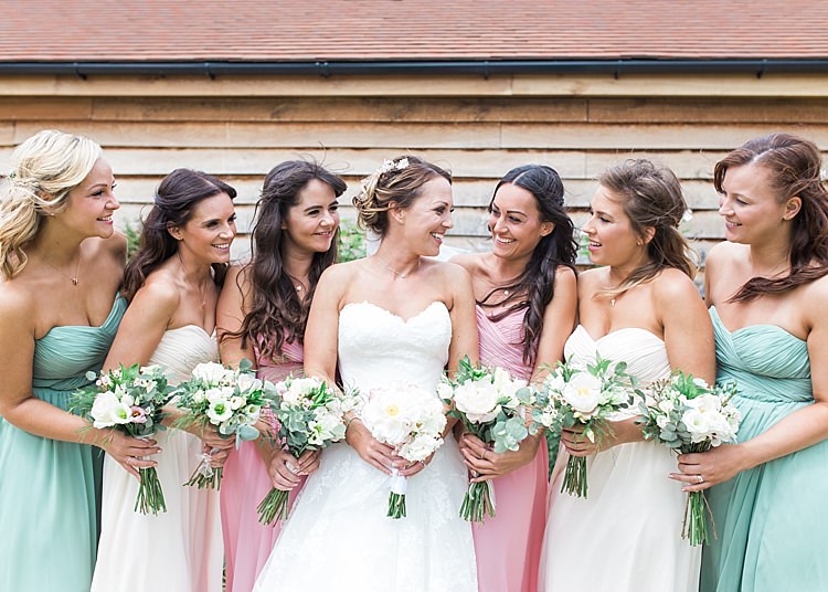 Romantic Soft Pastels Barn Wedding http://www.sungblue.com/