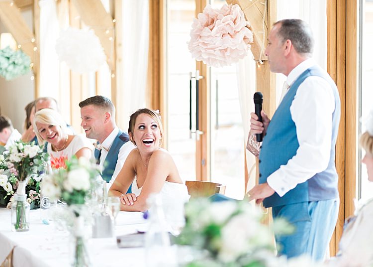 Romantic Soft Pastels Barn Wedding http://www.sungblue.com/
