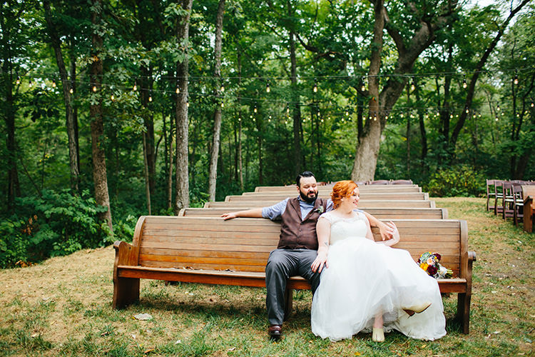 Bride Lace Tulle Bridal Gown Tan Boots Multicoloured Bouquet Groom Dark Grey Pants Light Grey Shirt Custom Vest Outdoor Ceremony Location Creative Quirky Rustic Barn Wedding Tennessee http://www.alexbeephoto.com/