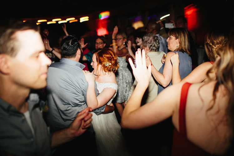 Reception Dancing Bride Lace Tulle Bridal Gown Vintage Hairpin Groom Light Grey Shirt Guests Creative Quirky Rustic Barn Wedding Tennessee http://www.alexbeephoto.com/