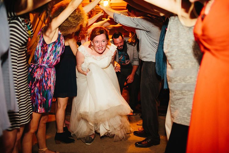 Reception Bride Lace Tulle Bridal Gown Groom Light Grey Shirt Superhero T-Shirt Guest Tunnel Creative Quirky Rustic Barn Wedding Tennessee http://www.alexbeephoto.com/