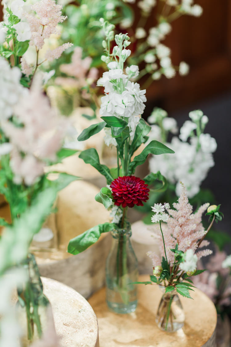 Bottle Flowers Stocks Dahlia Log Summer Beautifully Romantic Eclectic Tipi Wedding http://www.jobradbury.co.uk/