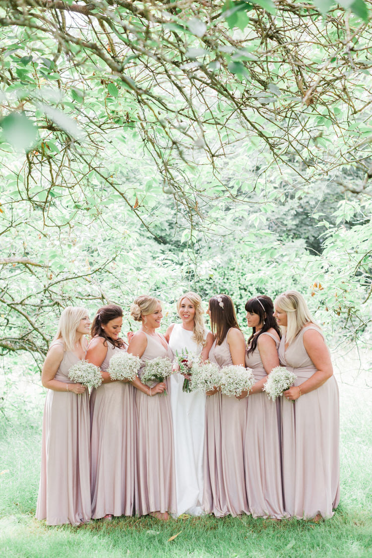 Long Blush Bridesmaid Dresses Gyp Gypsophila Bouquets Flowers Beautifully Romantic Eclectic Tipi Wedding http://www.jobradbury.co.uk/