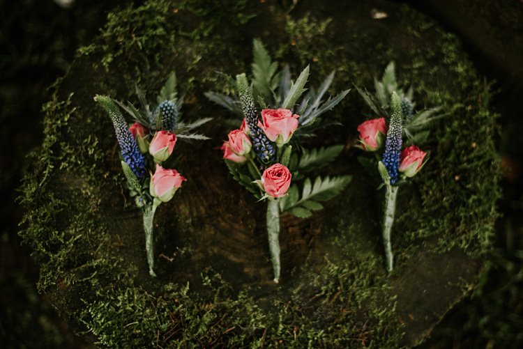 Rose Buttonhole Creative Woodland Mad Hatters Tea Party Wedding https://www.clairefleckphotography.com/