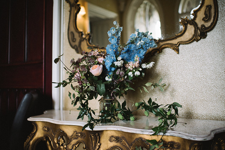 Pink Blue Flowers Floral Stocks Peony Greenery Scenic Outdoor Loch Lomond Wedding http://www.lisadevinephotography.co.uk/
