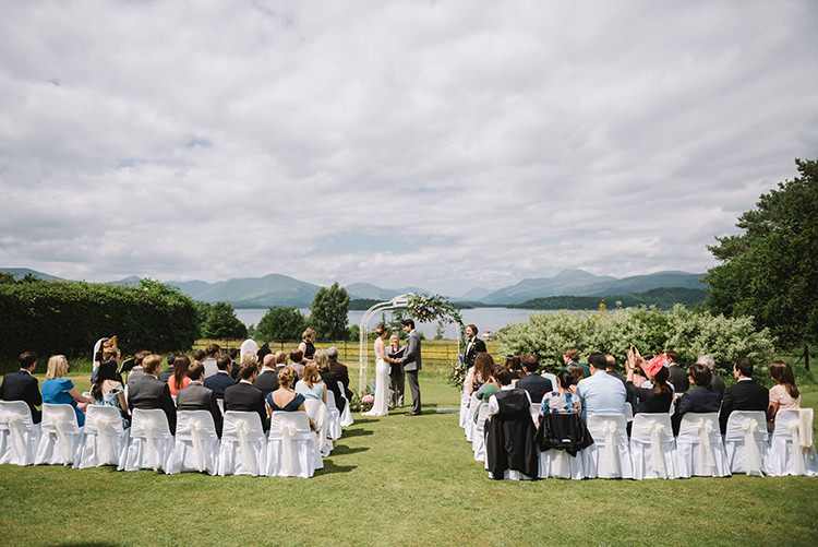 Scenic Outdoor Loch Lomond Wedding http://www.lisadevinephotography.co.uk/