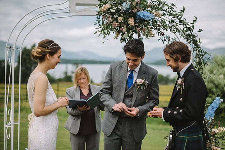 Scenic Outdoor Loch Lomond Wedding http://www.lisadevinephotography.co.uk/