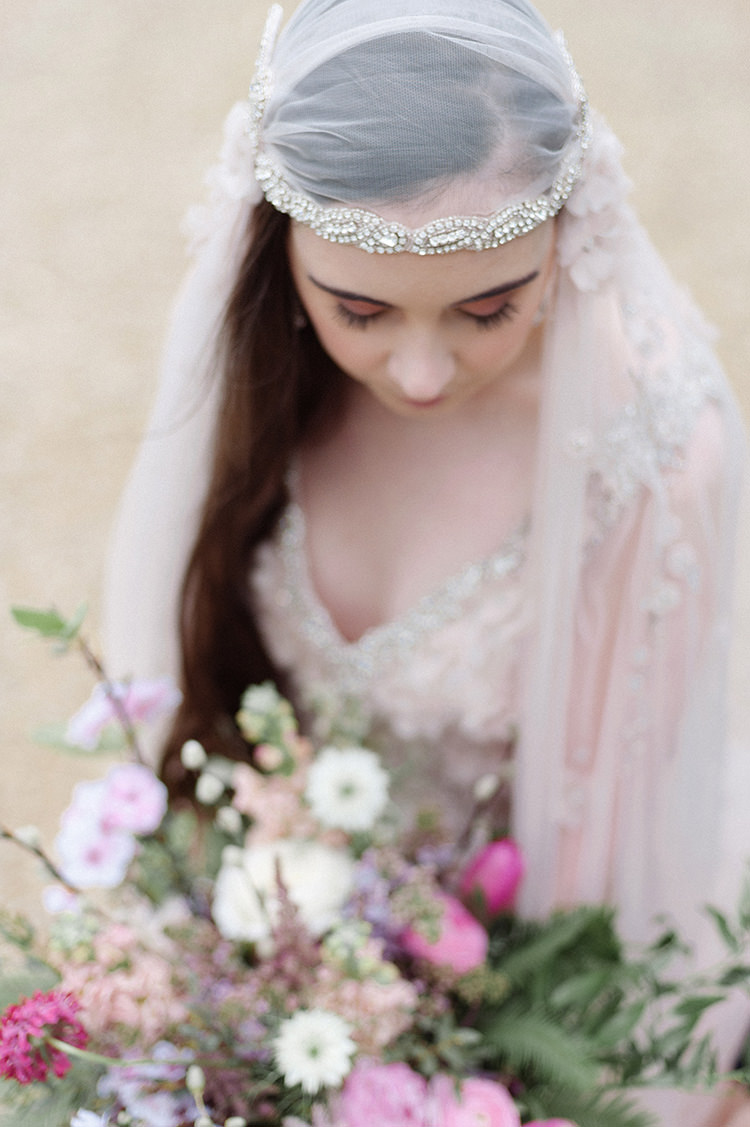 Juliet Cap Veil Bride Bridal Flowers Accessory Style Vintage Cherry Blossom Soft Spring Wedding Ideas http://www.photographybybea.co.uk/
