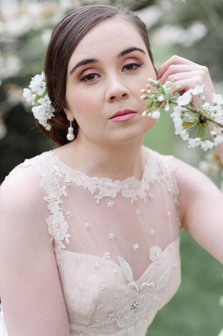 Make Up Pretty Pink Natural Bride Bridal Beauty Cherry Blossom Soft Spring Wedding Ideas http://www.photographybybea.co.uk/