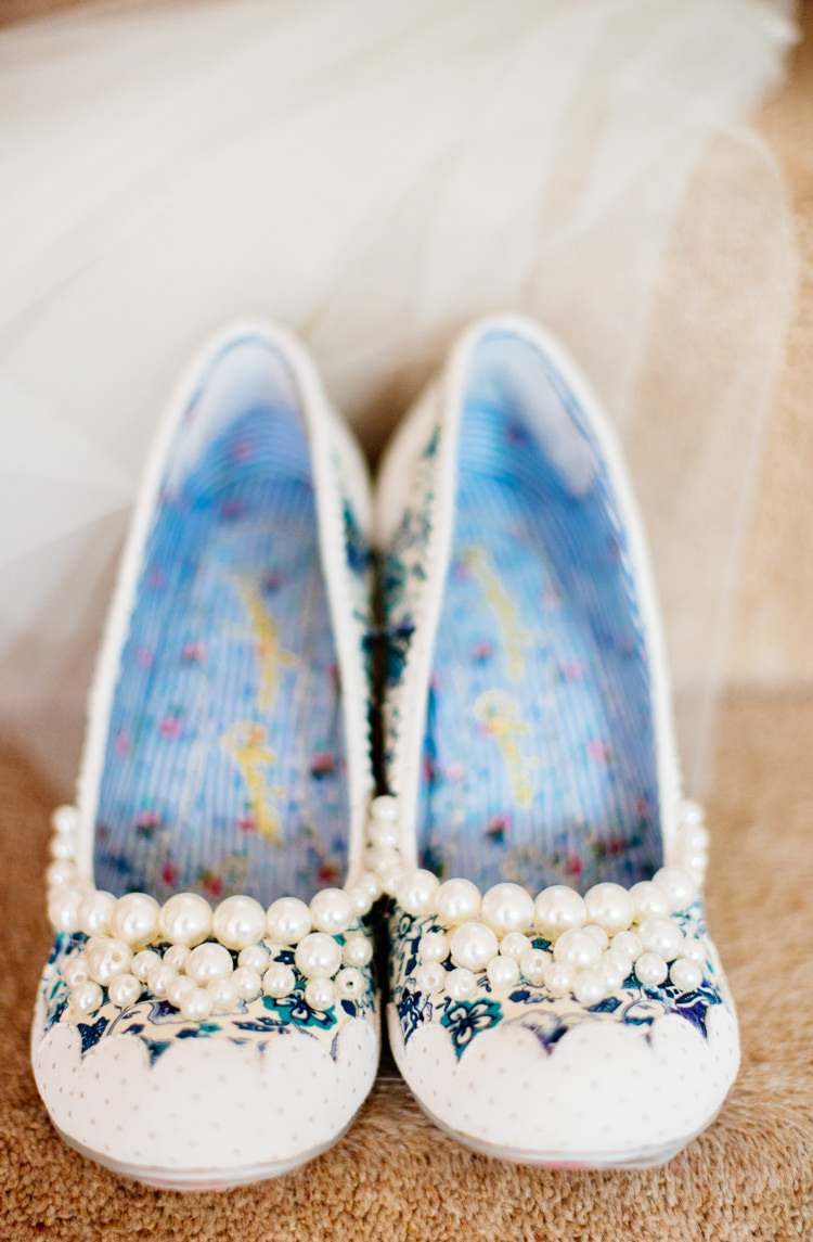Irregular Choice Shoes Pearls Bride Bridal Quirky Vintage Fun Loving Hall Wedding http://www.karolinasimankowicz.com/