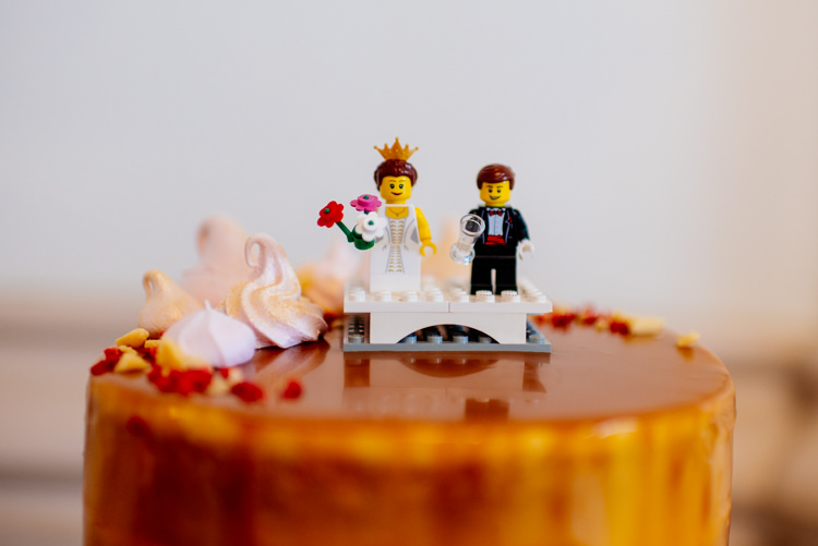 Lego Cake Topper Quirky Vintage Fun Loving Hall Wedding http://www.karolinasimankowicz.com/